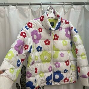 Wild Fable Colorful Floral Puff Jacket